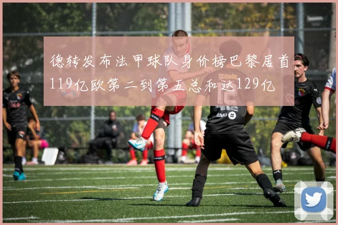 德转发布法甲球队身价榜巴黎居首119亿欧第二到第五总和达129亿